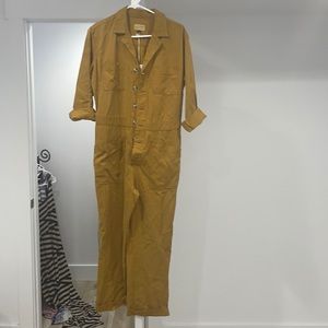 Universal Threads mustard yellow jumpsuit NWT 6